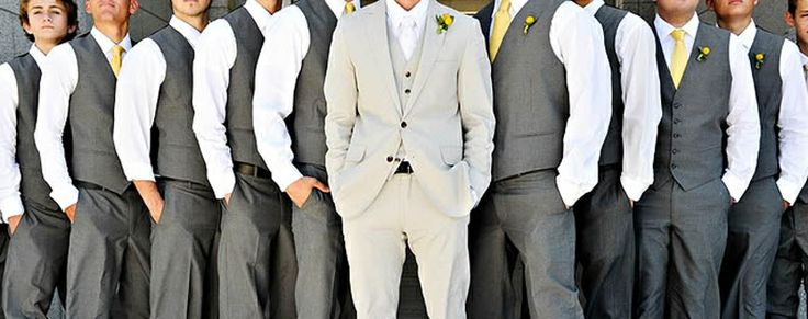 gray wedding suits my wedding pinterest gray wedding suits grey suits for weddings - Manual dos Padrinhos Editável
