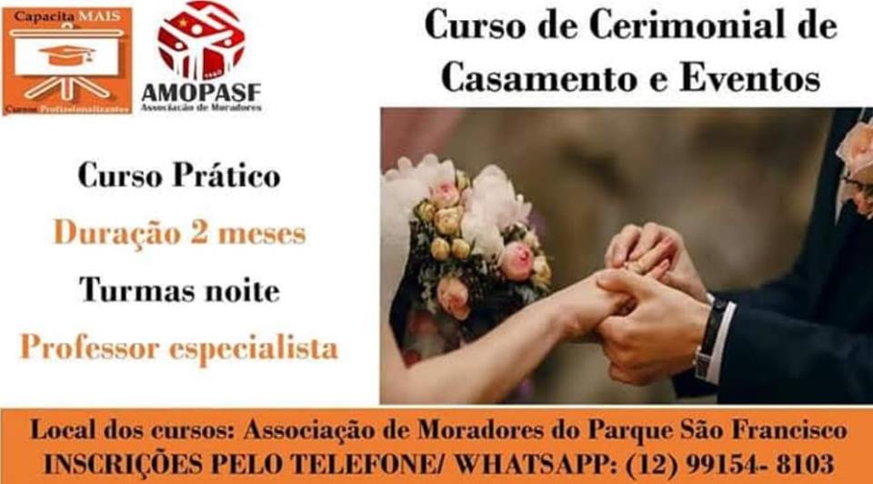 curso de cerimonial - Formatura 2º turma - Curso de Cerimonial de Casamentos - Projeto Capacita Mais